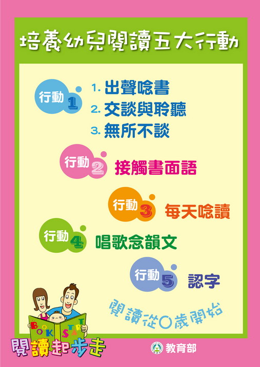 培養幼兒閱讀五大行動