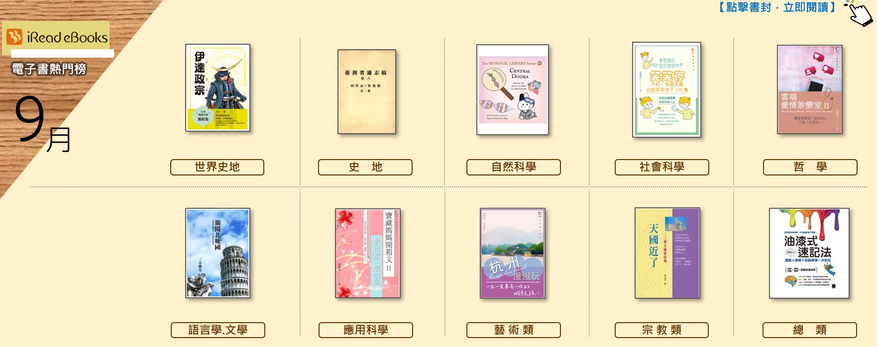 iread排行榜-電子書-115年9月