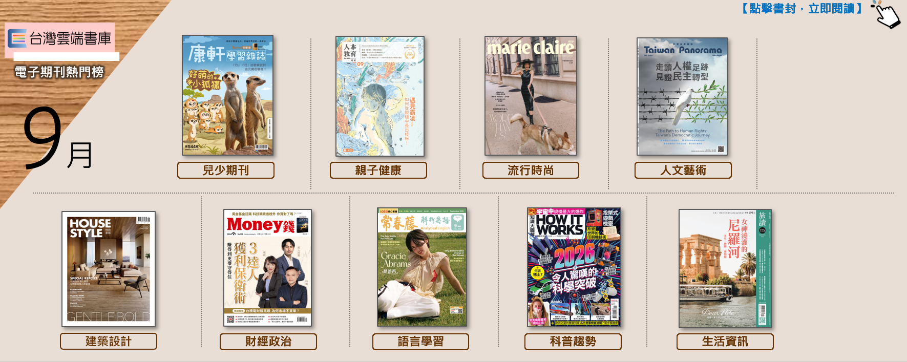 台灣雲端排行榜-電子期刊-115年9月